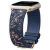 Satura Engraved Flower Silicone Band