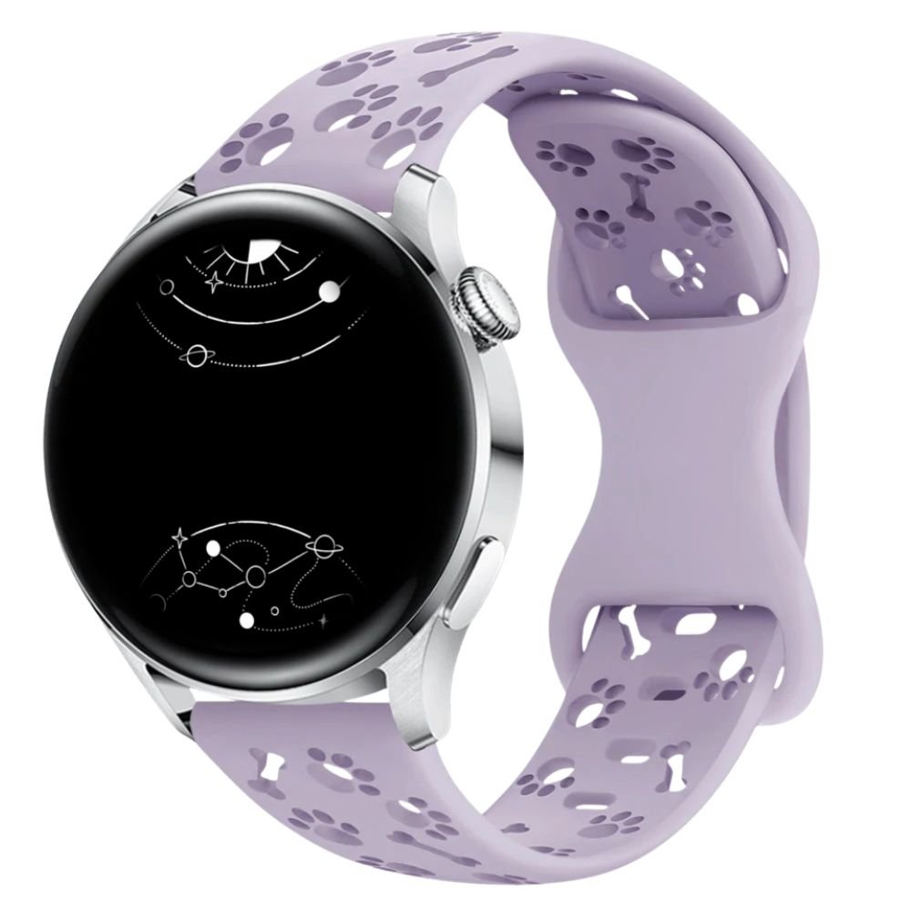 Acervus Engraved Dog Paw Silicone Galaxy Band - Astra Straps