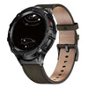 Amara Leather Band With Stainless Steel Bumper Case For Galaxy 5 Pro