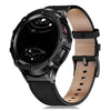 Amara Leather Band With Stainless Steel Bumper Case For Galaxy 5 Pro