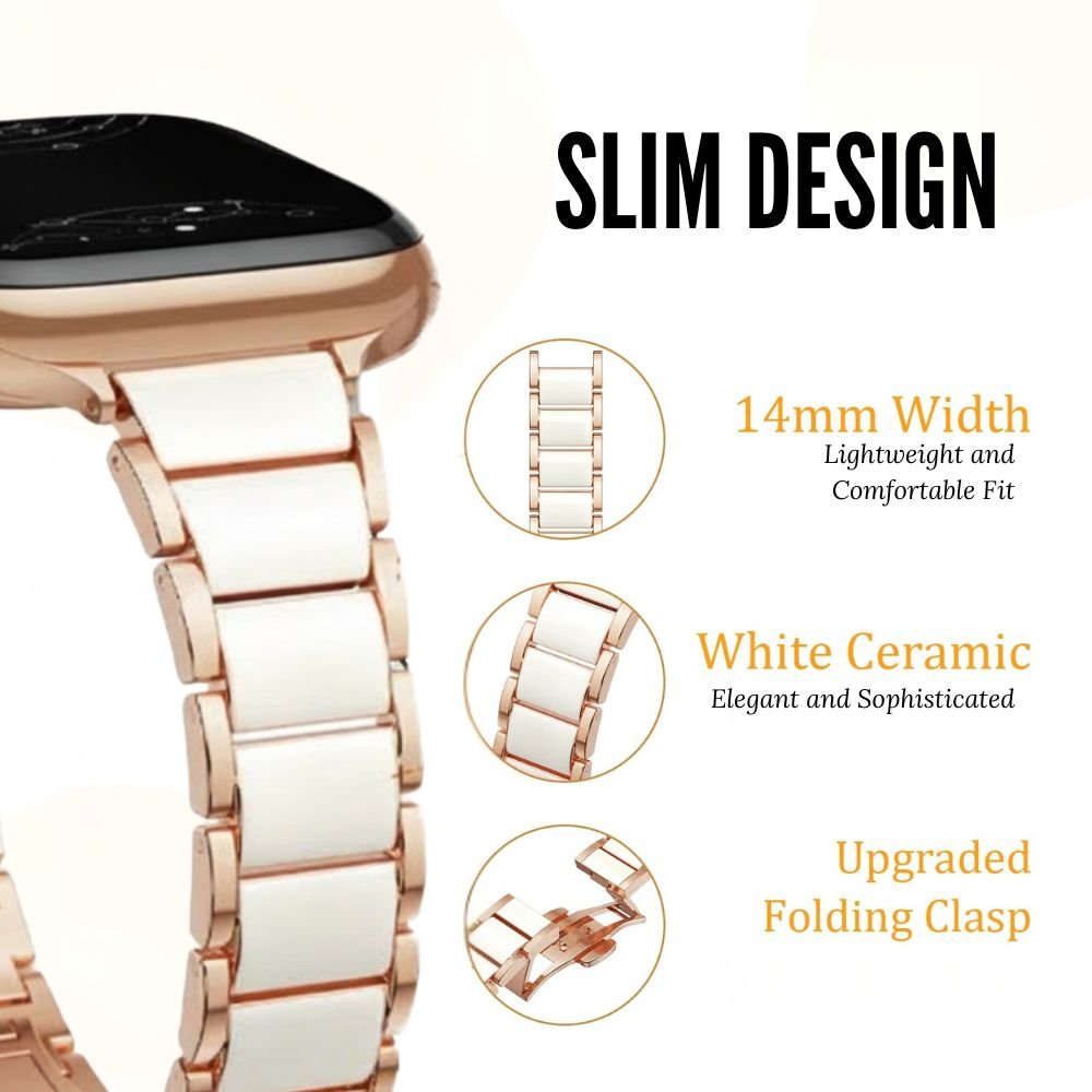 Brevis Stainless Steel & Ceramic Band - Astra Straps