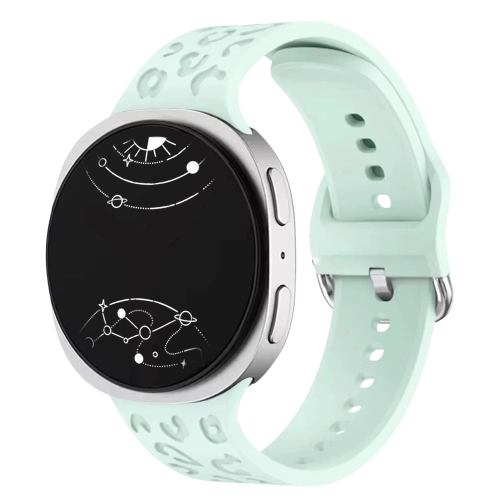 Diruo Engraved Leopard Silicone Band For Galaxy Watch 8 - Astra Straps