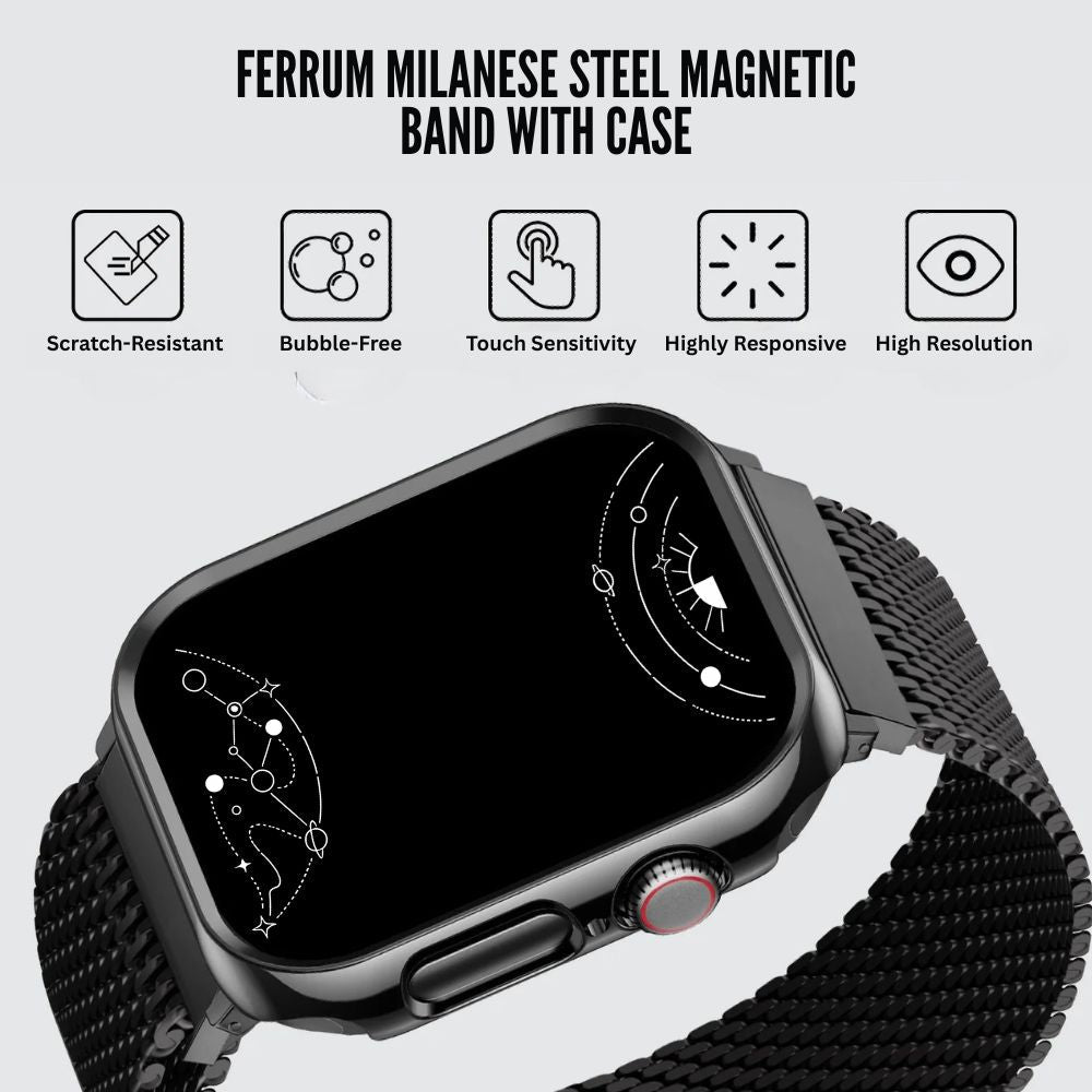 Ferrum Milanese Steel Magnetic Band With Case - Astra Straps