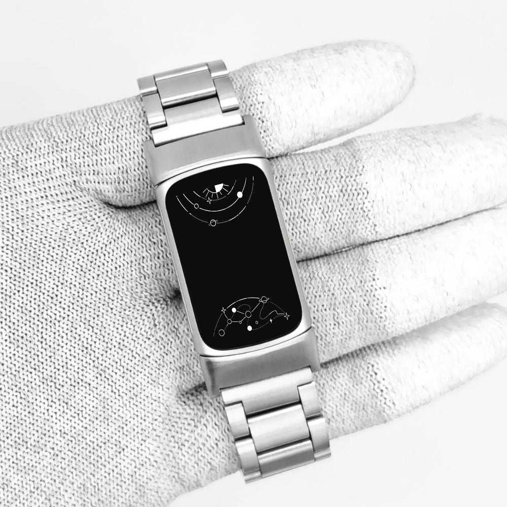 Intereo Stainless Steel Band For Fitbit Charge and 6, Elegant