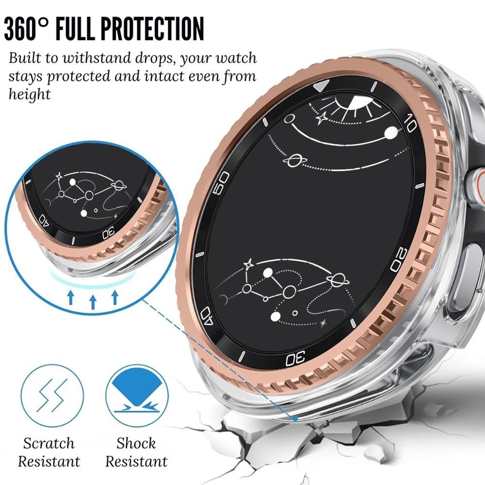 Laetans Bezel Bumper Galaxy Watch Case with Glass Screen Protector - Astra Straps