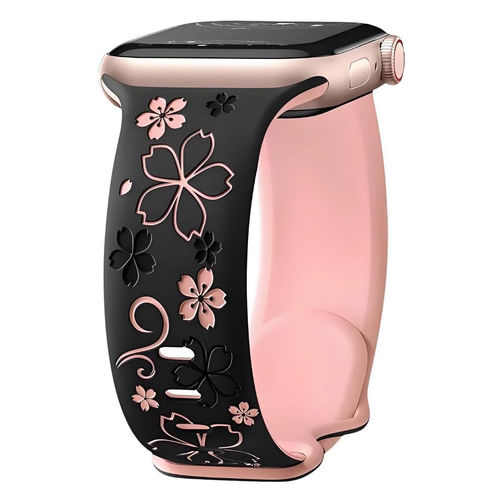 Vae Flower Engraved Silicone Band - Astra Straps