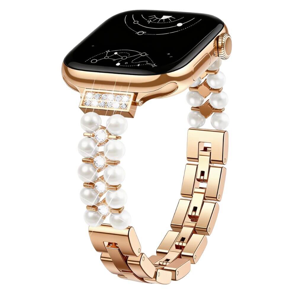 Venusta Stainless Steel Pearl Band - Astra Straps